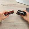 Carbon Fiber Microfiber Leather Money Clip Wallet for Men