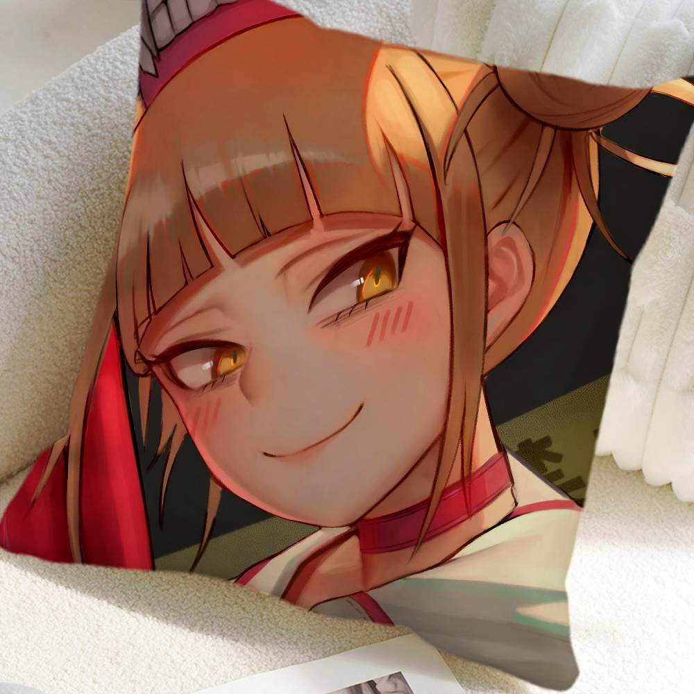 Anime My Hero Academia Himiko Toga Pillow Case Square Pillow Bedroom Sofa Leisure Comfort Cushion Car Home Decoration