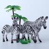 Wildlife Zebra Model: African Safari-Themed Plastic Toy for Kids