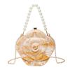 New Fashion Rose Evening Bag - European & American Stylish Box Bag with Coin & Lipstick Holder, Chain Crossbody.