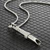 Mindful Breathing Necklace Anxiety Reduction Necklace Stainless Steel Stress And Panic Relief Necklace Adjustable Length Meditation Inner Peace