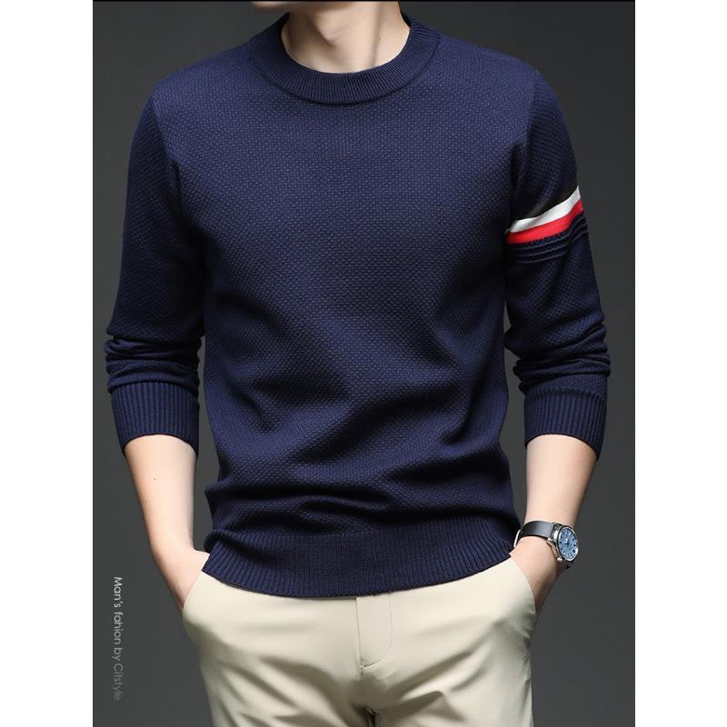 Men Fashion Casual Thick Knitted Pullover Warm Bottoming Sweater Top