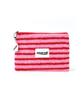 Macni Poodle Stripe Slim Pouch Pink