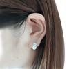 925 Sterling Silve Clip on Earrings Pink,Real Natural Freshwater Black Pearl Earrings for Women Wife Mother Birthday Gift White