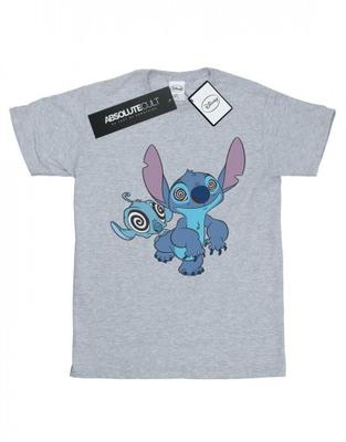 Womens/Ladies Lilo And Stitch Hypnotized Cotton Boyfriend T-Shirt