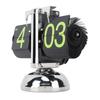 European Style Retro Digital Flip Down Clock 304 Stainless Steel Auto Mechanical Digital Flip Desk Clock for Home