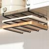 Stand Shelf For Cutting Boards Hanging Metal Black For Kitchen