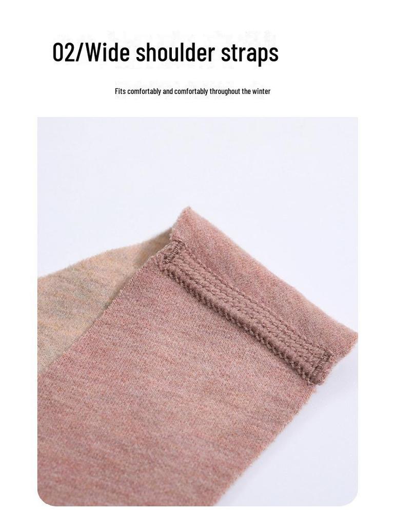 Silk Cashmere Women's Seamless Velvet Thermal Vest Top