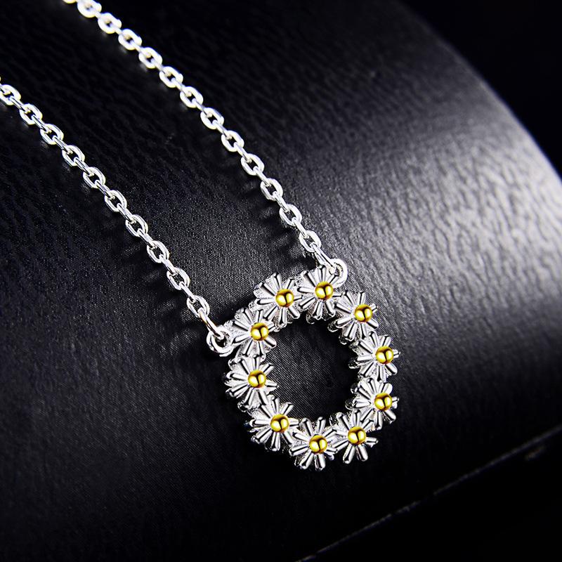 Lindon 925 Sterling sølv klassiske kvinner halskjede anheng Zircon Fashion Gift