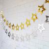 Hollow Five-pointed Star Paper Garland For Birthday Christmas Party Decorations