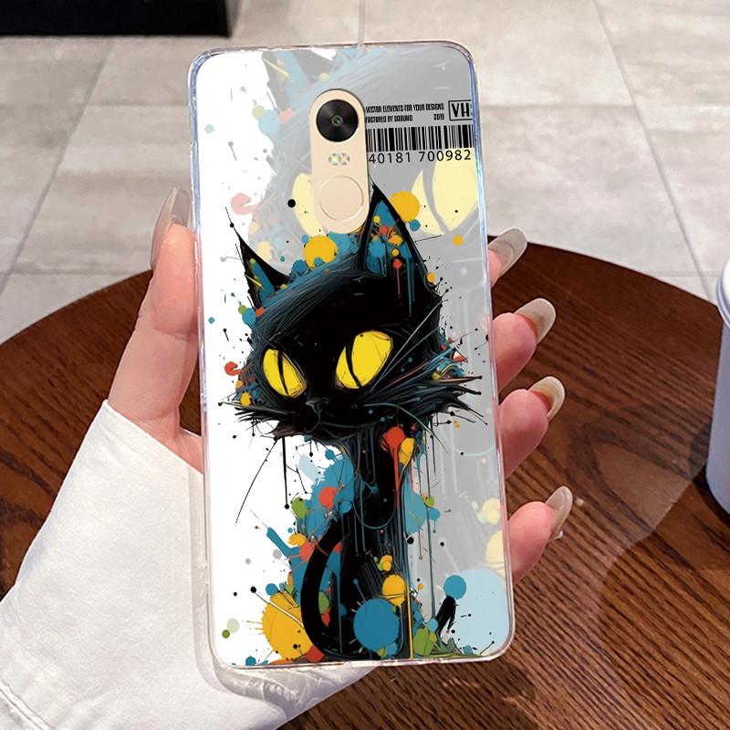 Casing For Xiaomi Redmi Note 4 Note 4x Capa Coque Clear Silicone Jelly Soft TPU Back Cover Cute Rabbit Cat Dinasaur Phone Case
