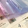 Glittery Jelly Color A5 Binder Po Collect Book&Journal Bonds Notebook Agenda Organizer Planner School Stationery