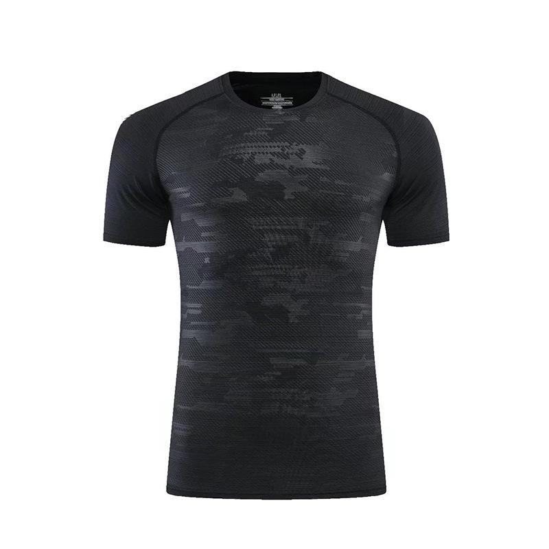 Heren Sneldrogend Kortarmig Sport T-shirt - Ronde Hals Fitness Hardloop Top