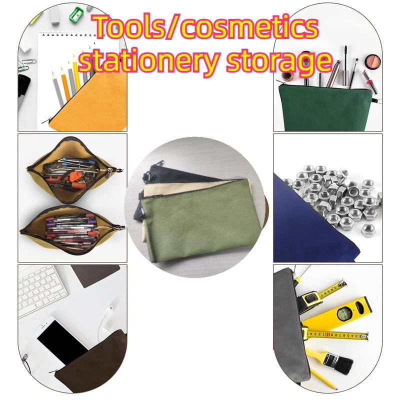 Wear-Resistant Zipper Tool Bag Pouch Multi-Function Tool Organizer For Electrician Gardening Woodworking Camping Use