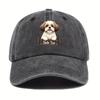 Shih TzuThemed Baseball Cap for Women Cute and Fun Printed Adjustable Size Suitable for Outdoor Wear In All Seasons