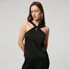 2023 Euro-American Fashion Solid Color Halter Neck Twist Knot Women's Sling Vest