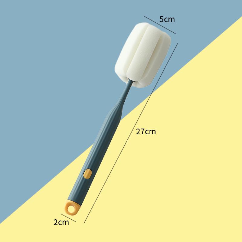 

Cup Brush Sponge Long Handle Multifunctional For Household Tea Bottle Cleaning темно-синий