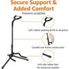 Portable Universal Guitar Stand - Collapsible Single Stand with Safety Lock for Travel - Compact Tripod Design