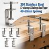 Sliding RodType Square Clamp Adjustable Fixed Holder Clip High Quality C-clamp  Hardware Fasteners