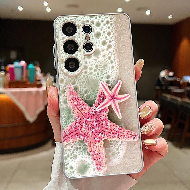 SeaWorld Pattern Case For Samsung Galaxy S26 Ultra S25 Edge S24 Plus S23 FE S22 A17 A54 A55 A56 A57 5G Magnetic For Magsafe Cover Octopus Starfish