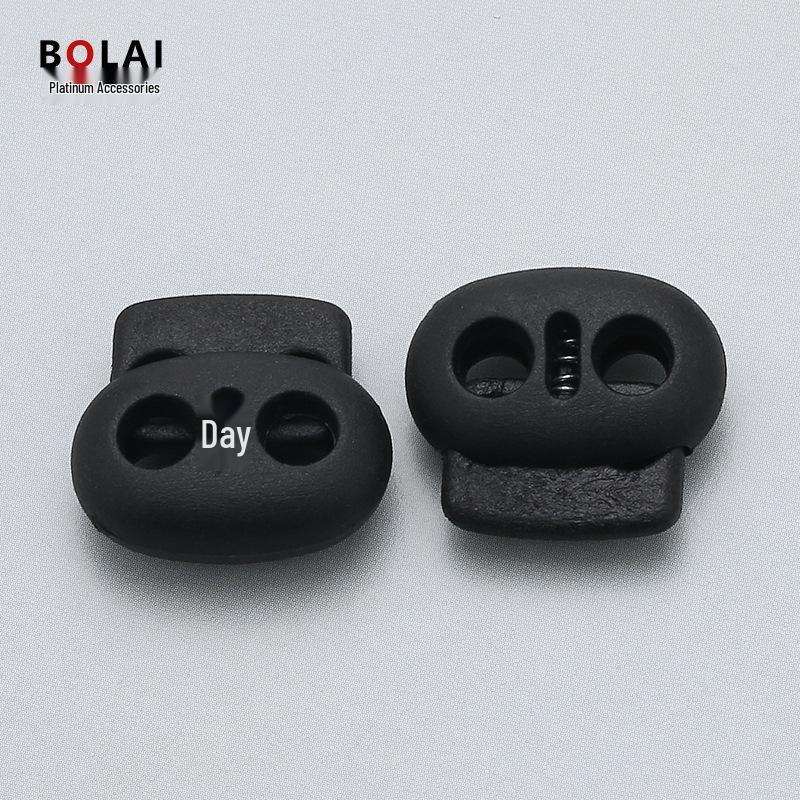 

Цветная пластиковая противоскользящая пружинная пряжка с двумя отверстиями для нейлоновых шнурков и рюкзаков