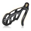 1pc Male Penis Cage Lock Chastity Cage With Lock & 4 Rings Resin Virginity For Men Breathable Cock Ring