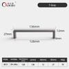 Oukali Modern Fashion Furniture Cabinet Handle Wardrobe Kitchen Matt Black Zinc Alloy Drawer 320mm Handles