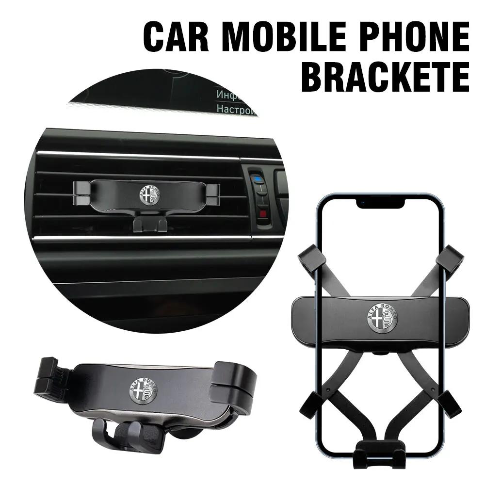 Hub Caps 1pc Car Air Vent Phone Holder Mount Cell Phone Holder For IPhone 13 12 Xiaomi GPS Stand For Alfa Romeo 159 Giulietta Ac hay231