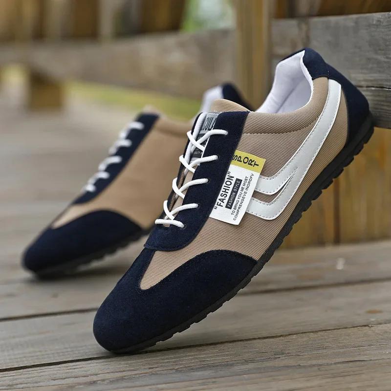 

Мужские низкие парусиновые туфли повседневные дышащие кроссовки в корейском стиле осенние повседневные нескользящие кроссовки на шнуровке Zapatillas Para Hombre 43 коричневый