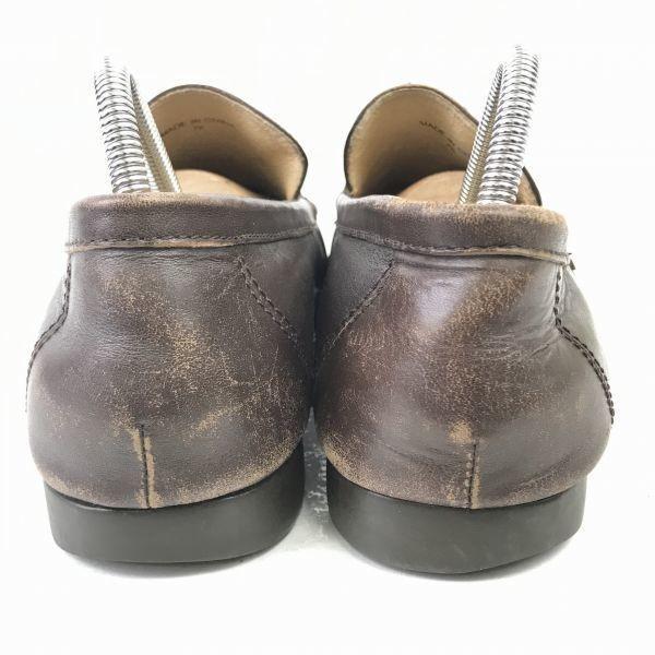 Regal Leather Slip On 24 Dark Brown Loafer Moccasin Dress Shoes Business(USED)