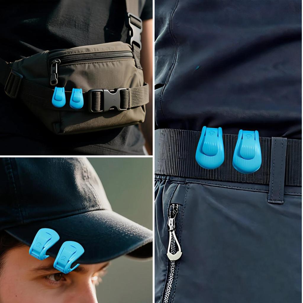 4 STuks Visaccessoires, Hengelhouder, Beschermhoes, Snelle Verbindings- en Bevestigingsklem, Geschikt voor het Bevestigen van Aashengel