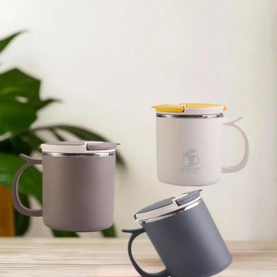1Pieces New Double Wall Thermal Coffee Mug Stainless Steel Cold And Hot Water Drinks Cup Leak Proof Tumbler Outdoor Tableware