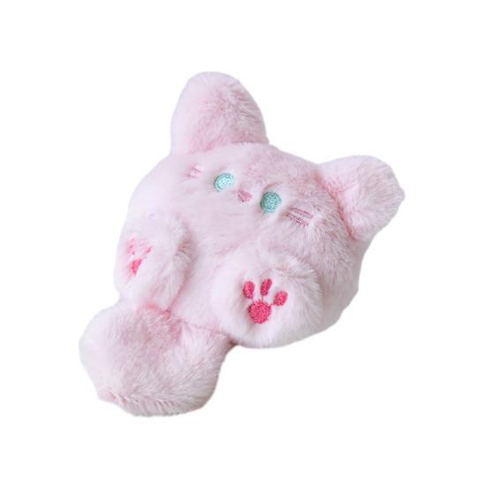 

Мультяшний брелок-підвіска у вигляді кота, мила плюшева підвіска у вигляді кошеняти, м яка пухнаста підвіска у вигляді кота, шарм для рюкзака, аксесуар для сумочки, гаманця, брелок Small рожевий