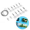 10Pcs Photo String Clip Picture Postcard Display Hanger Steel Silver Flower Bedroom Wall Decor