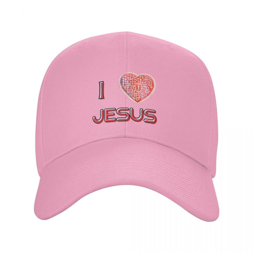 I Love Jesus God Cross Print Baseball Caps Fashion Men Women Hats Adjustable Cap Streetwear Baseball Hat Casquette