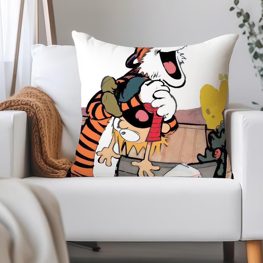 Fairy Tale Books C-Calvin And H-Hobbes Pillow Case Applicable Space For Guest Rooms Interiors Cars Office House Decoration