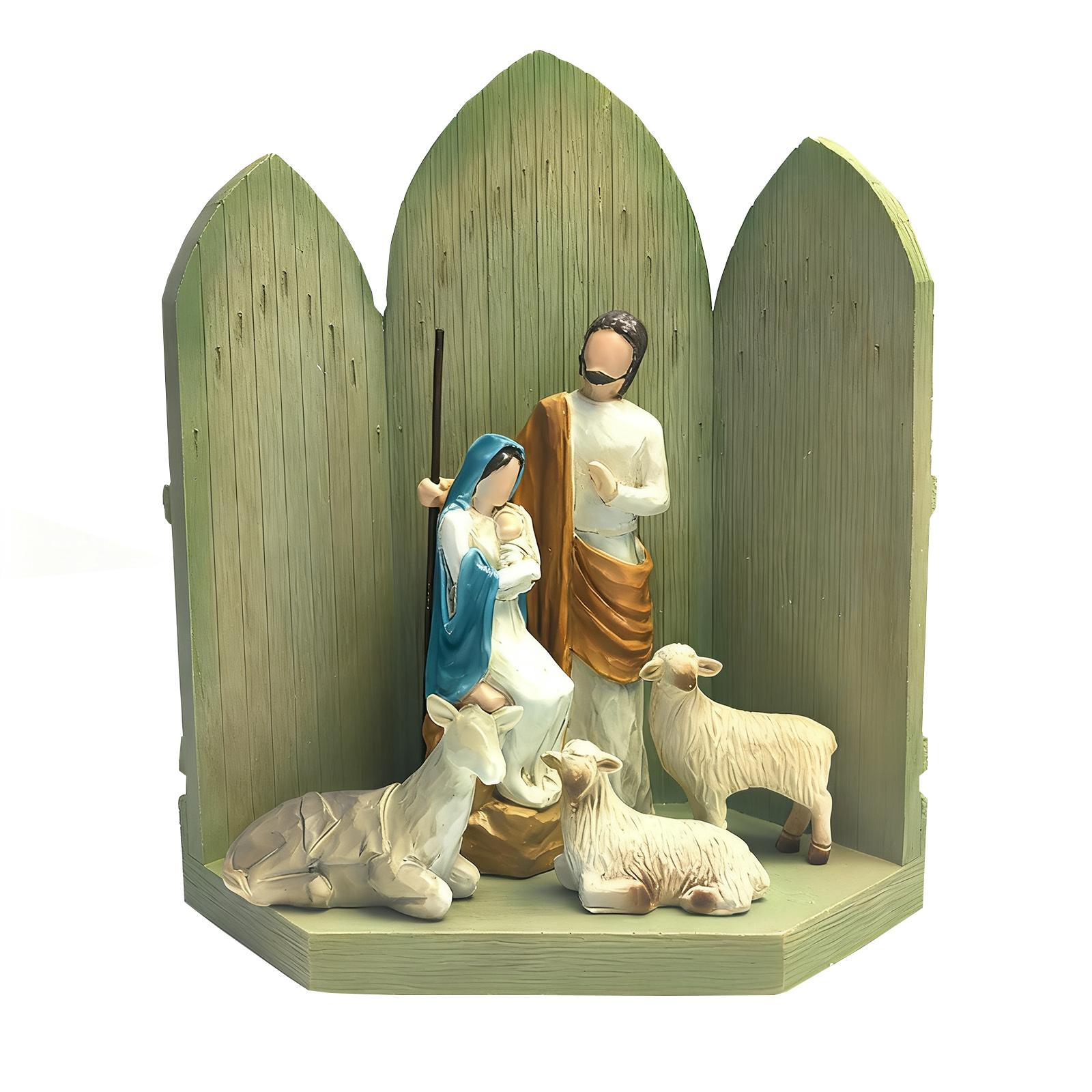 

Рождественские украшения, Расписанные вручную рождественские скульптуры, Рождественские праздничные наряды One Size