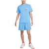 Men's Nike Sportswear Casual Sports Breathable Back Large Logo Round Neck Short Sleeve University Blue T-Shirt DM6426-412