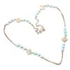 Larimar, Pietra Preziosa Perla Fatto a Mano Gioielli in Argento Sterling 925 Collana 20" KJ-1277
