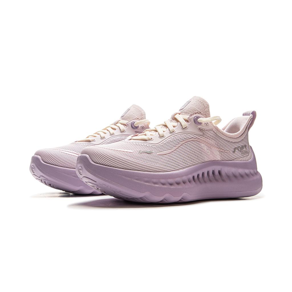 Li Ning Soft Cool 2 Comfortable Thick Sole Increase Height Breathable Lightweight Low Top Casual Shoes Women sneaker Light-Purple Pink AGLV010-9