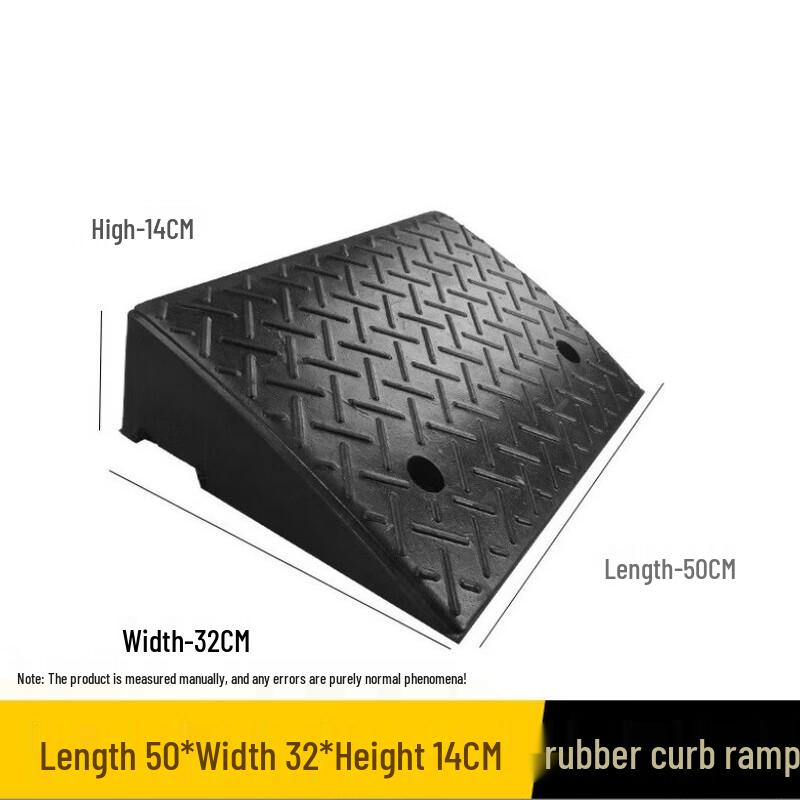 Brangdy Rubber Curb Ramp Mat 50x32x14cm