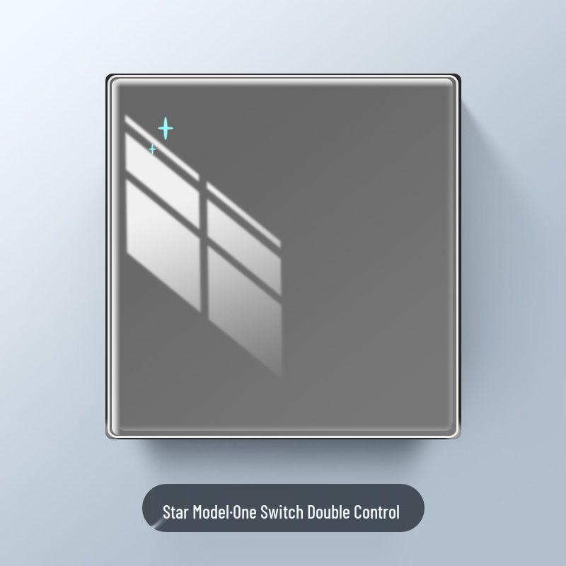 Star Series Glossy 86 Type Dual-Control Switch Socket Set