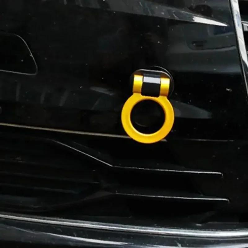 Multi-colored Car Trailer Hooks Sticker Decoration Car Rear Front Trailer Racing Ring Vehicle Towing Hook with Wrenches
