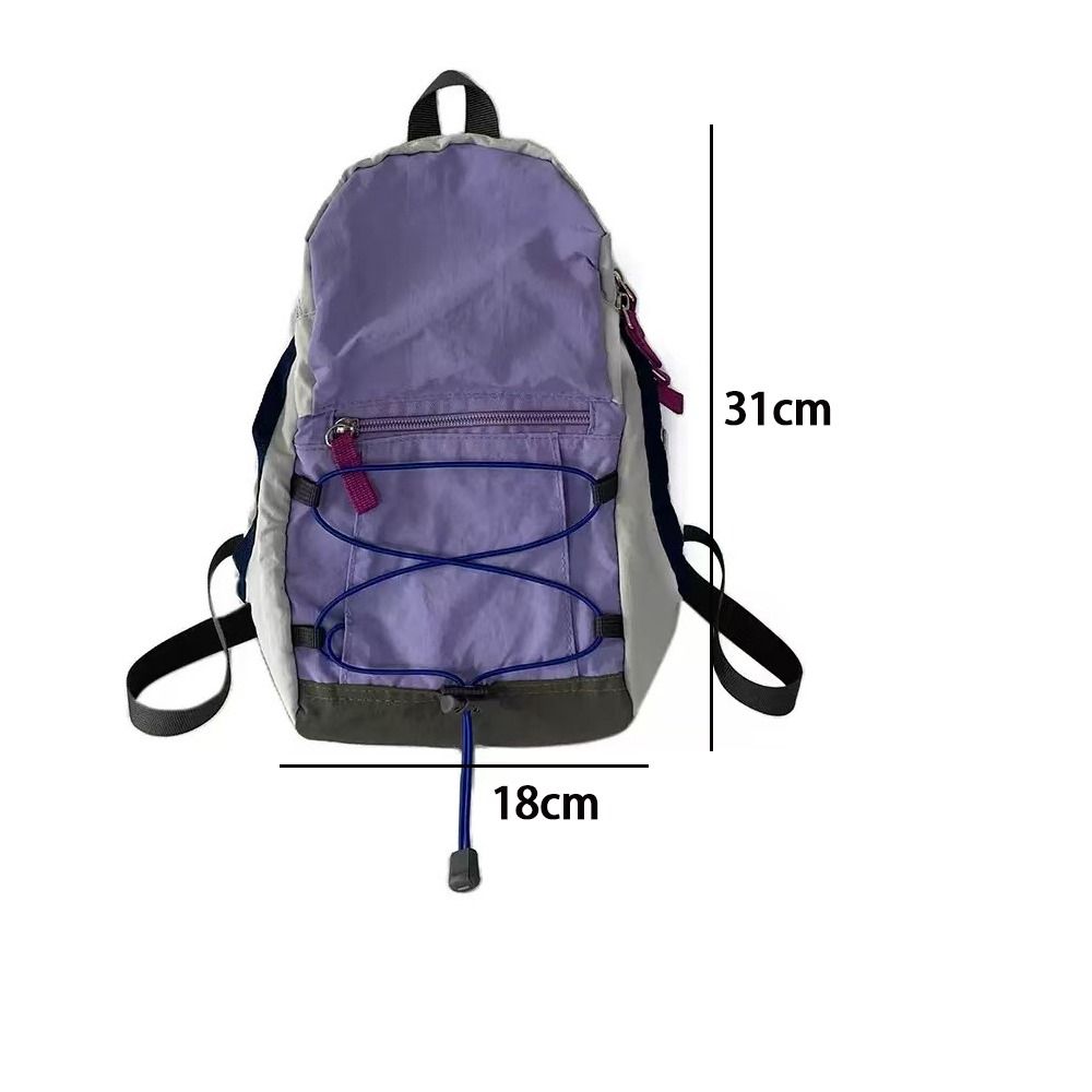 Fashion Lightweight Mini Backpack Portable Multifunctional Shoulder Bag Large Capacity School Bag Outdoor