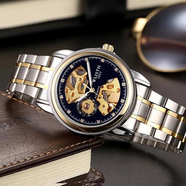 JPM Men's Automatic Metal Watch Leather Watch MWA3,Korean popular watches