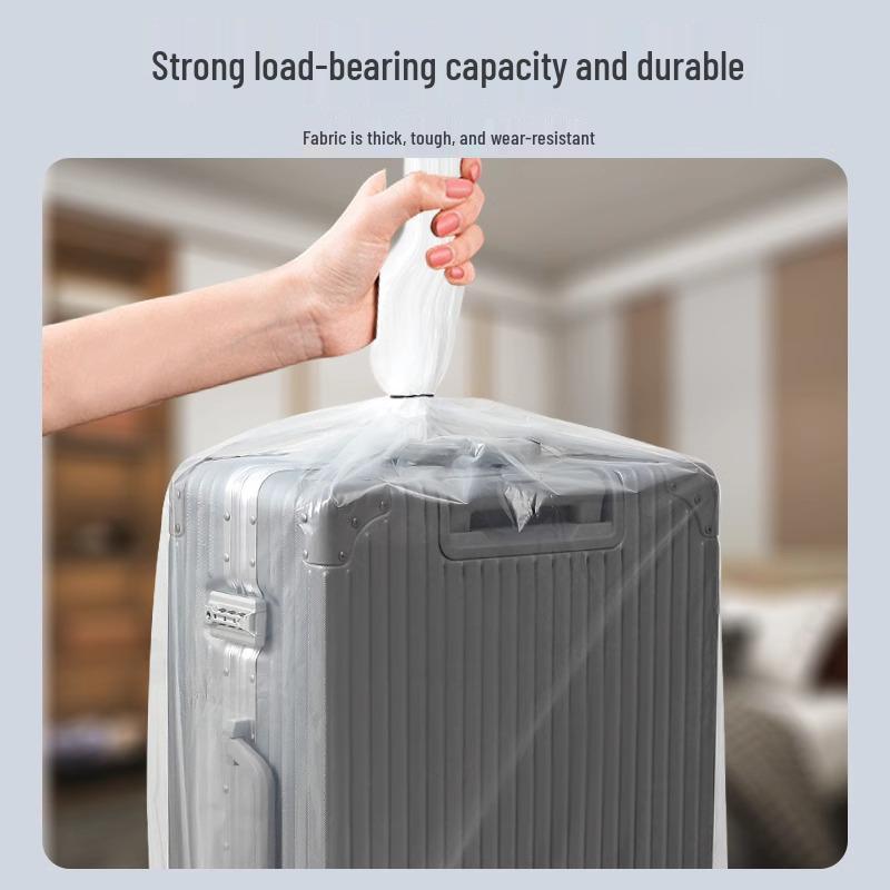 Transparent Extra Thick 20-28 Inch Suitcase Protector Cover - Full Coverage & Removable