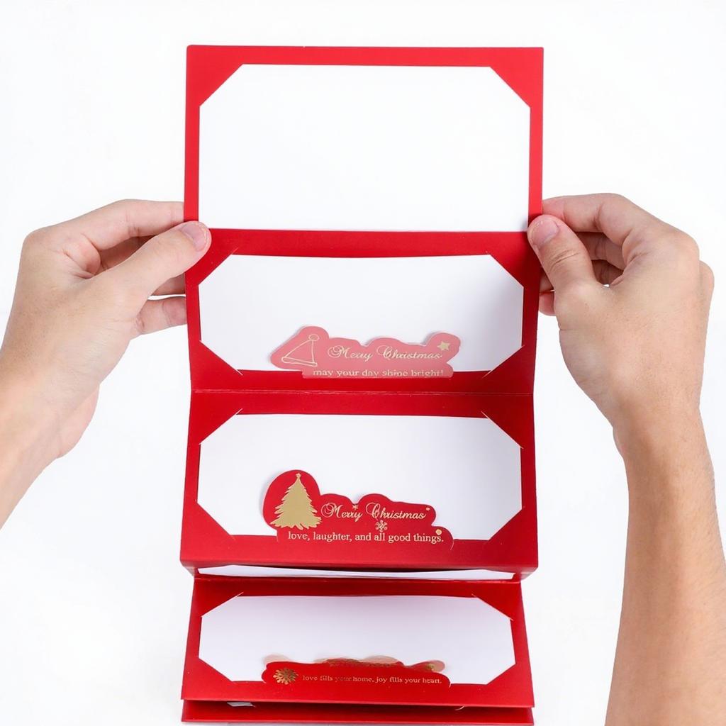 Christmas Cash Gifts Surprise Envelope Creative Folding Red Envelope Money Or Gift Card Holder Merry Christmas Party Supplies