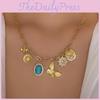 Floral Jewelry Necklace With Sunflower Pendant For Women Summer
