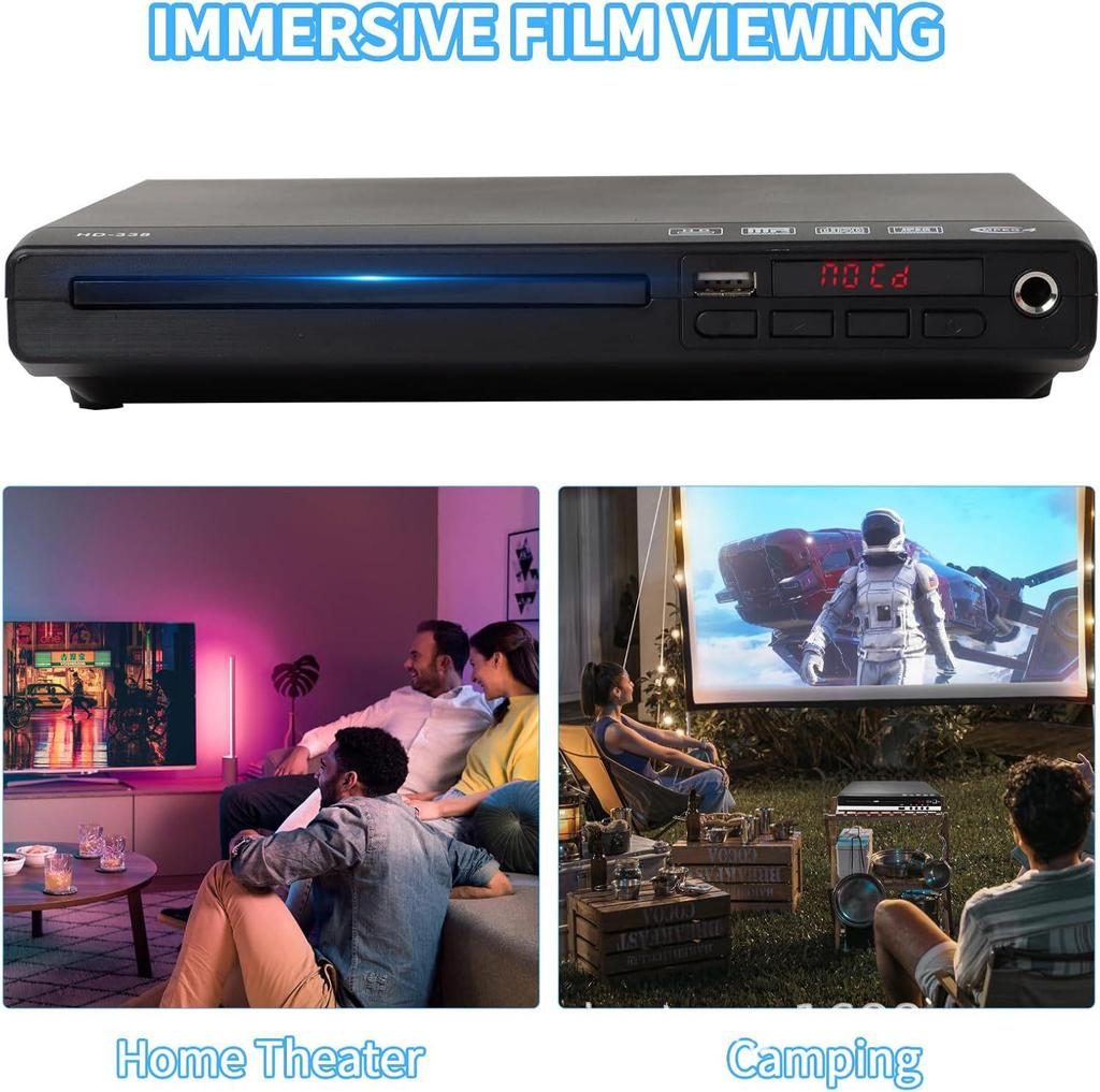 High-Definition Household DVD/EVD Player with VCD and Mini CD Support for Kids