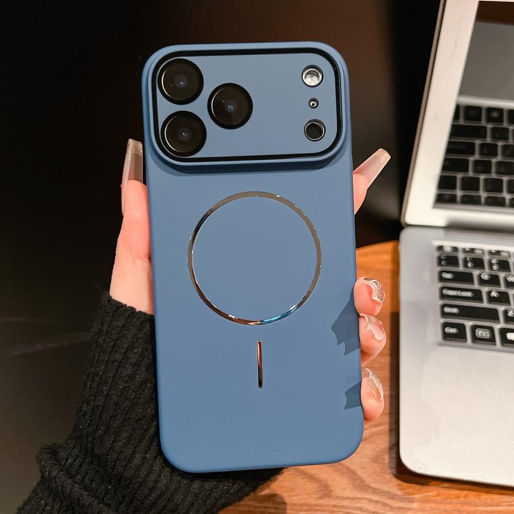 Ultra Thin Matte For Magsafe Magnetic Phone Case For For Iphone 17 Pro Max 16 15 14 13 12 11 Glass Lens Film Protection Hard PC Cove